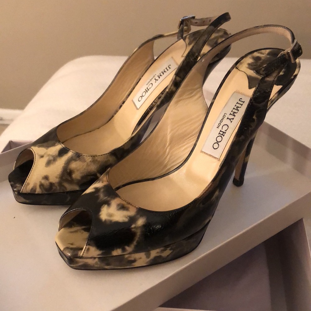 Jimmy Choo - Patent leather - Sling Back Heels
